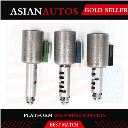 

3 Pcs Tested Car Transmission Solenoid Valve AF33-5 AW55-50SN AW55-51SN RE5F for Chevrolet Nissan Volvo