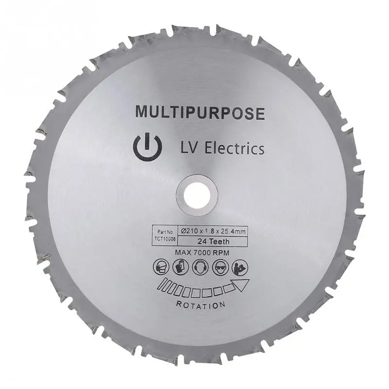 

Woodworking Carbide Circular TCT Cutting Disc 210*25.4mm 24 Teeth