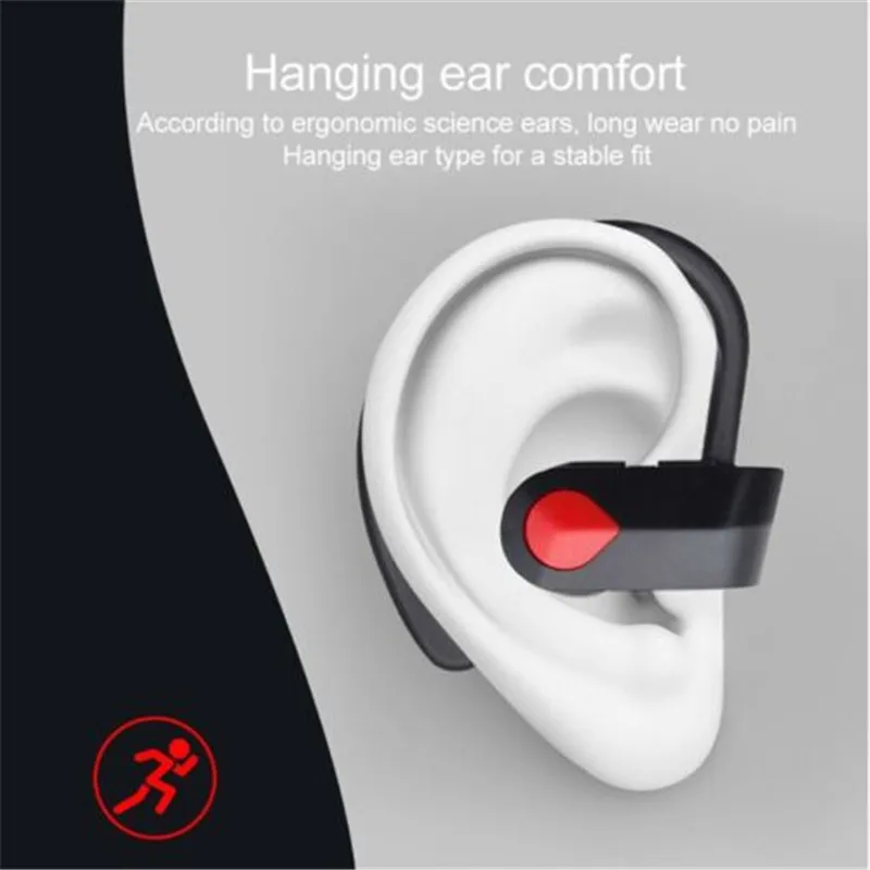 Bluetooth 4 2 Earbud Headset Wireless Earphone for Samsung iPhone X 8 Anti sweat and Slip Resistant ABS Plastic