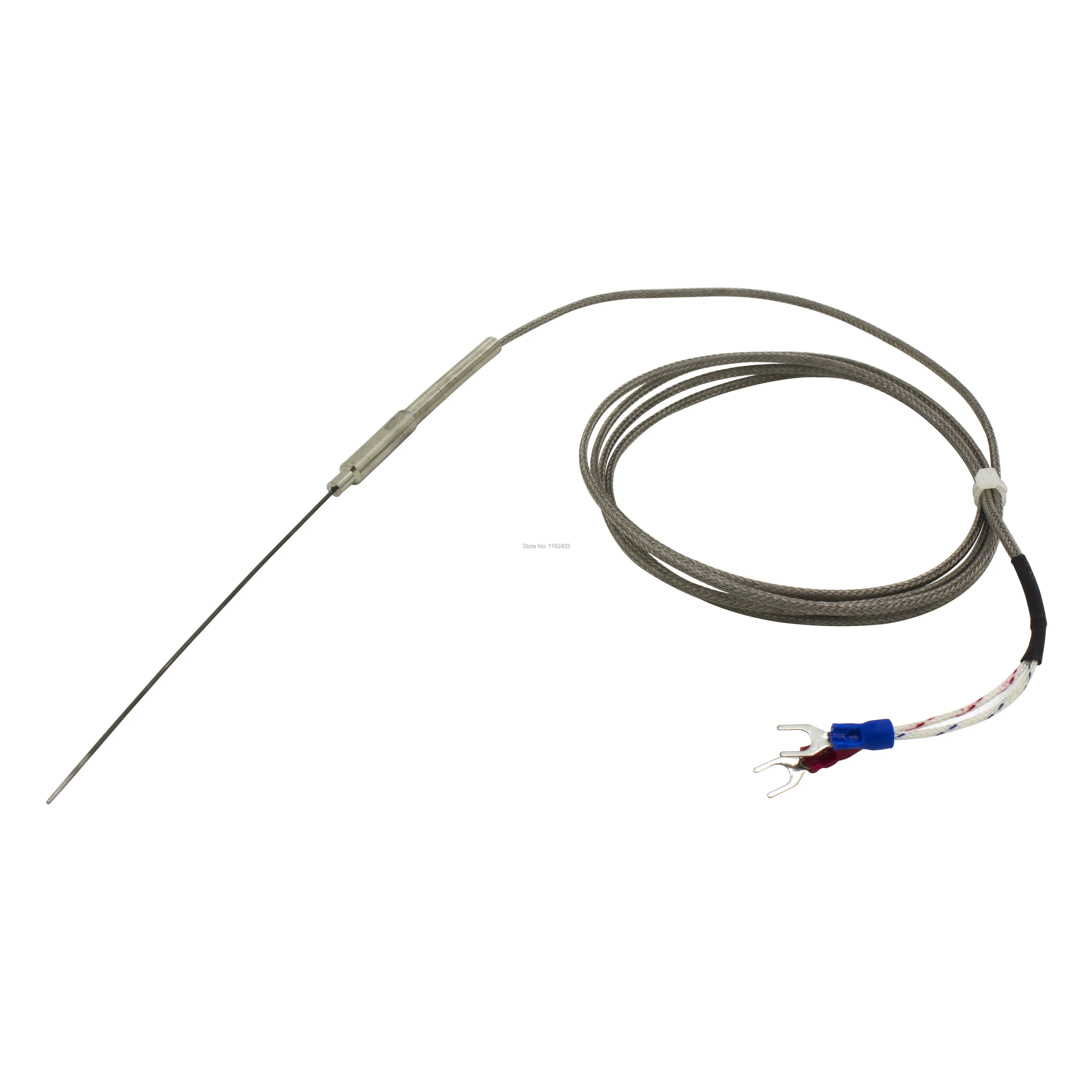 

FTARP08 K J type 1.5m metal screening cable 100mm flexible probe thermocouple temperature sensor diameter 1mm 2mm 3mm 4mm