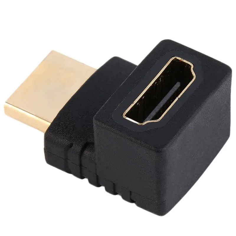 1 пара/2 шт. HDMI кабель адаптер конвертер 90 градусов + 270 правый угол папа к Женский