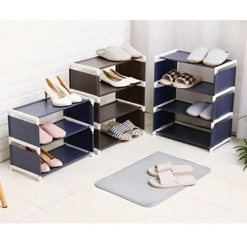 

WHISM Non-woven Fabric Storage Shoe Rack Shelf Household Shoes Cabinet Organizer Holder DIY Home Furniture