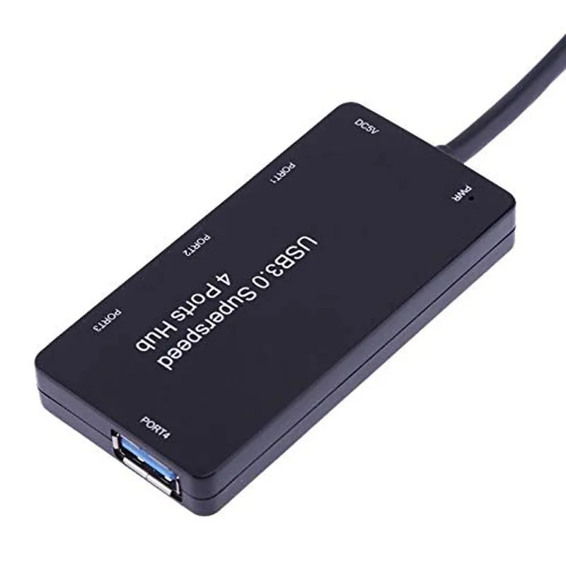بروتابلي المدمجة تصميم 5 جيجابايت في الثانية USB 3.0 4 ميناء Hub USB3.0 الفاصل محول فائقة السرعة لأجهزة الكمبيوتر المحمول الكمبيوتر PC الطاقة إمدادات