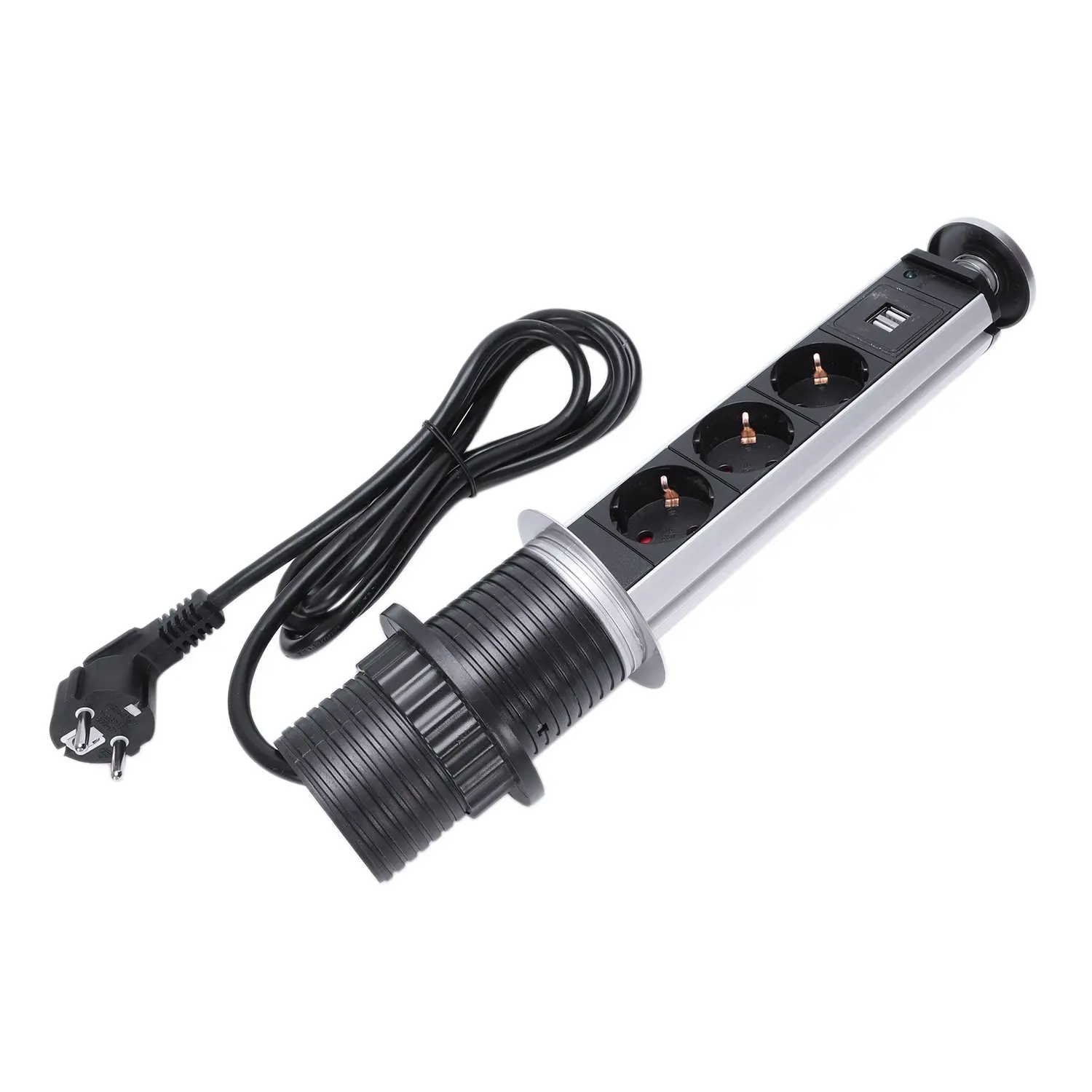 

Standard Wall Power Socket Kitchen Office Desktop Socket Countertop Point Pull Retractable Socket Outlet