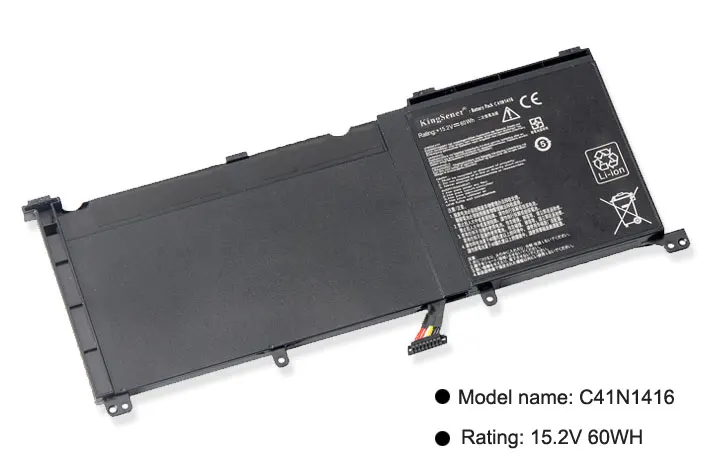 Kingsener New C41N1416 Аккумулятор для ноутбука ASUS ZenBook Pro G501 G601J UX501VW UX501LW N501L UX501J Series 15 2 V