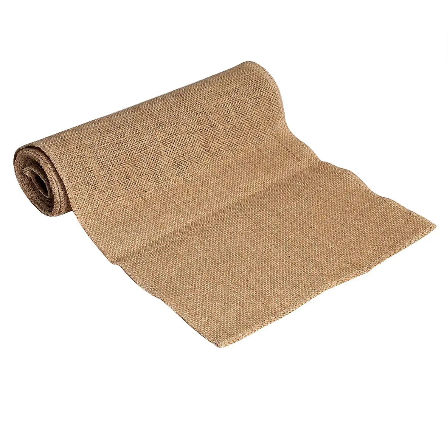 

Hot Canvas Burlap Natural Burlap 10m Pure Roll Rustic Jute DIY Decoration 30cm