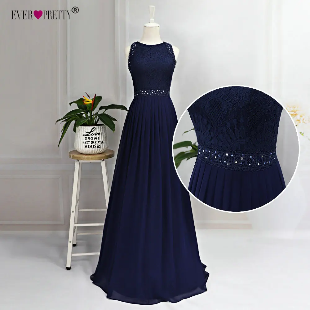 Женское длинное платье подружки невесты Ever Pretty розовое элегантное