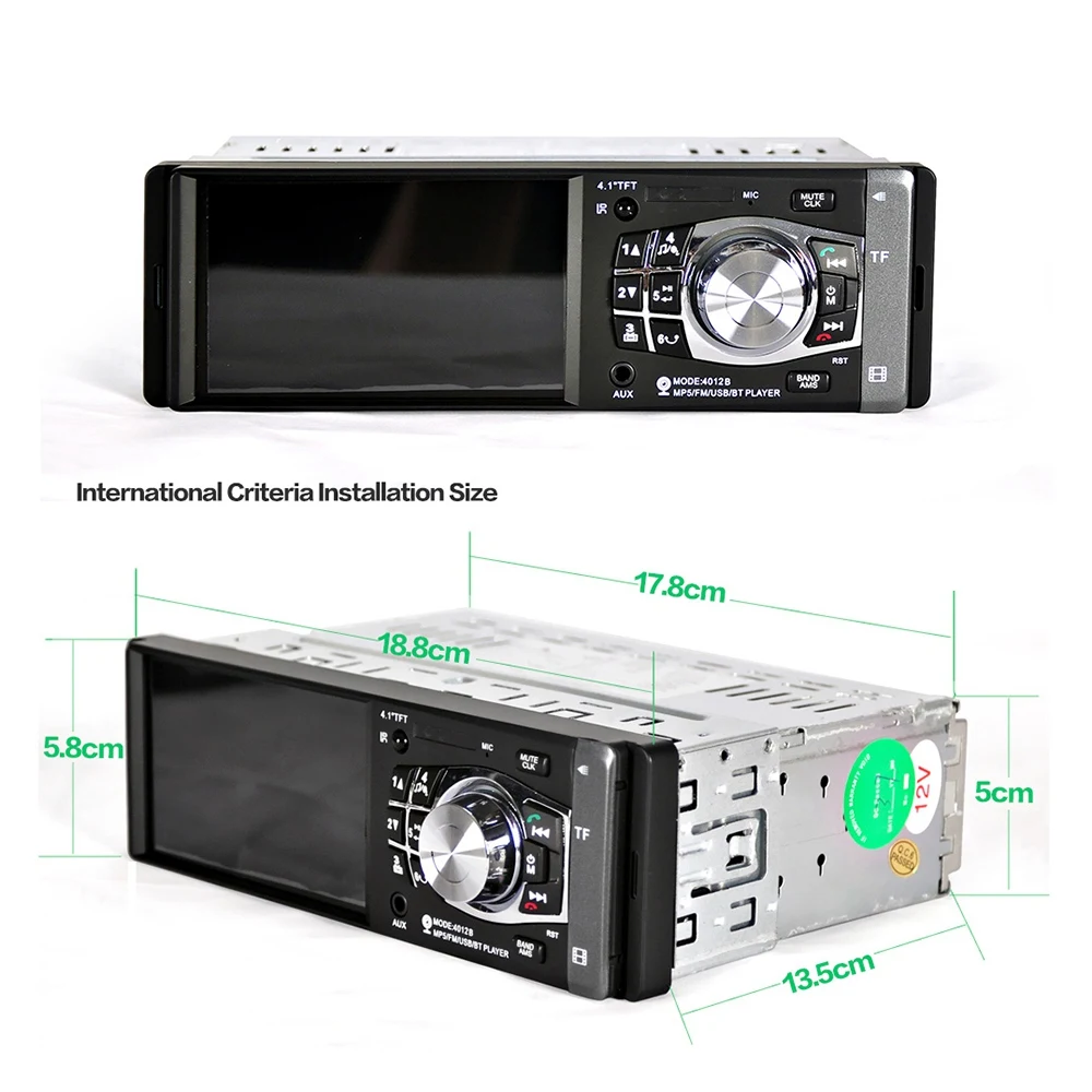 4012B 4 1 дюйма Автомобильный Bluetooth Mp4 плеер Usb карта Машина рулевое колесо