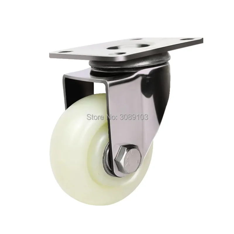 

Medium-sized 3 inch nylon 304 stainless steel caster wheel with double brake
