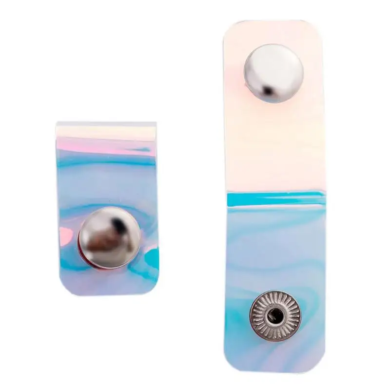 Милый кабель протектор ПВХ прозрачный лазер оснастки кнопка намотки портативный