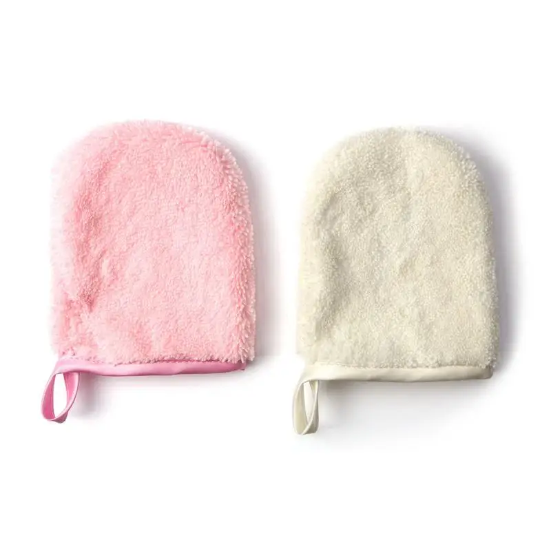 

Towel Makeup-Remover Cleansing Glove Reusable Microfiber Facial Cloth Face Women Facial Beauty Face Care Cloth Random Color