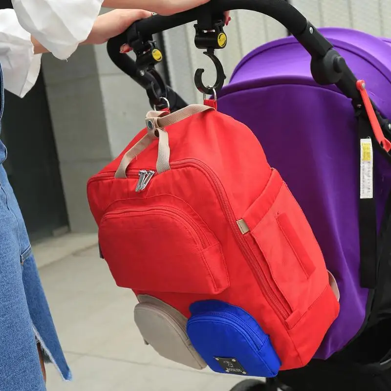 

Stylish Diaper Bag Patchwork Maternity Bag Waterproof Nappy Changing Bag Large Capacity Mummy Travel Backpack