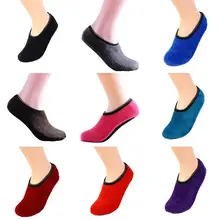 Зимние носки-тапочки; бархатные домашние короткие нескользящие носки-башмачки; однотонные теплые носки; тапочки; обувь для гостиной; Copriscarpe