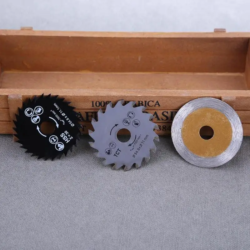

Circular Saw Blades HSS/TCT Woodworking Rotary Tool Cutting Discs Mandrel