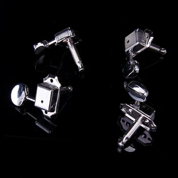 

4pcs Zinc Alloy Silver Guitar String Tuning Pegs Key Tuner Machine Heads for Ukulele Tuning Pegs Replacement