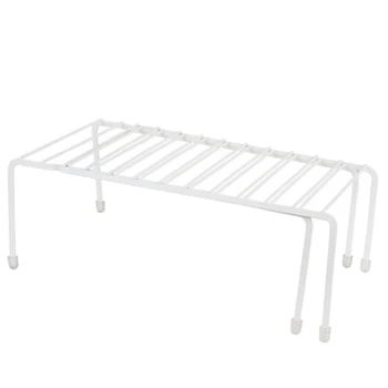 

Adjustable Kitchen Storage Rack Metal Cupboard Storage Shelf Non-Skid Spice Rack Single Layer Kitchenware Organizer Saving Spa