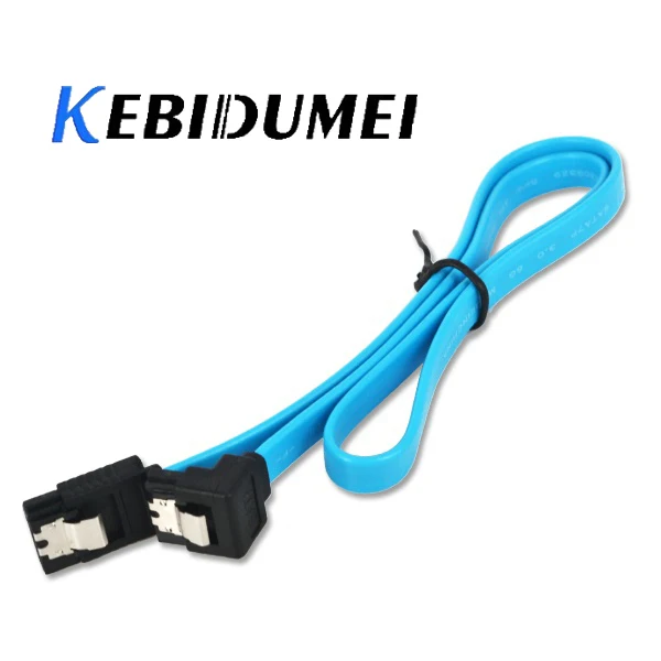 KEBIDUMEI высокоскоростной 6 Гбит/с 30 см 50 SATA 3 0 кабель прямой правый угол 7Pin к III