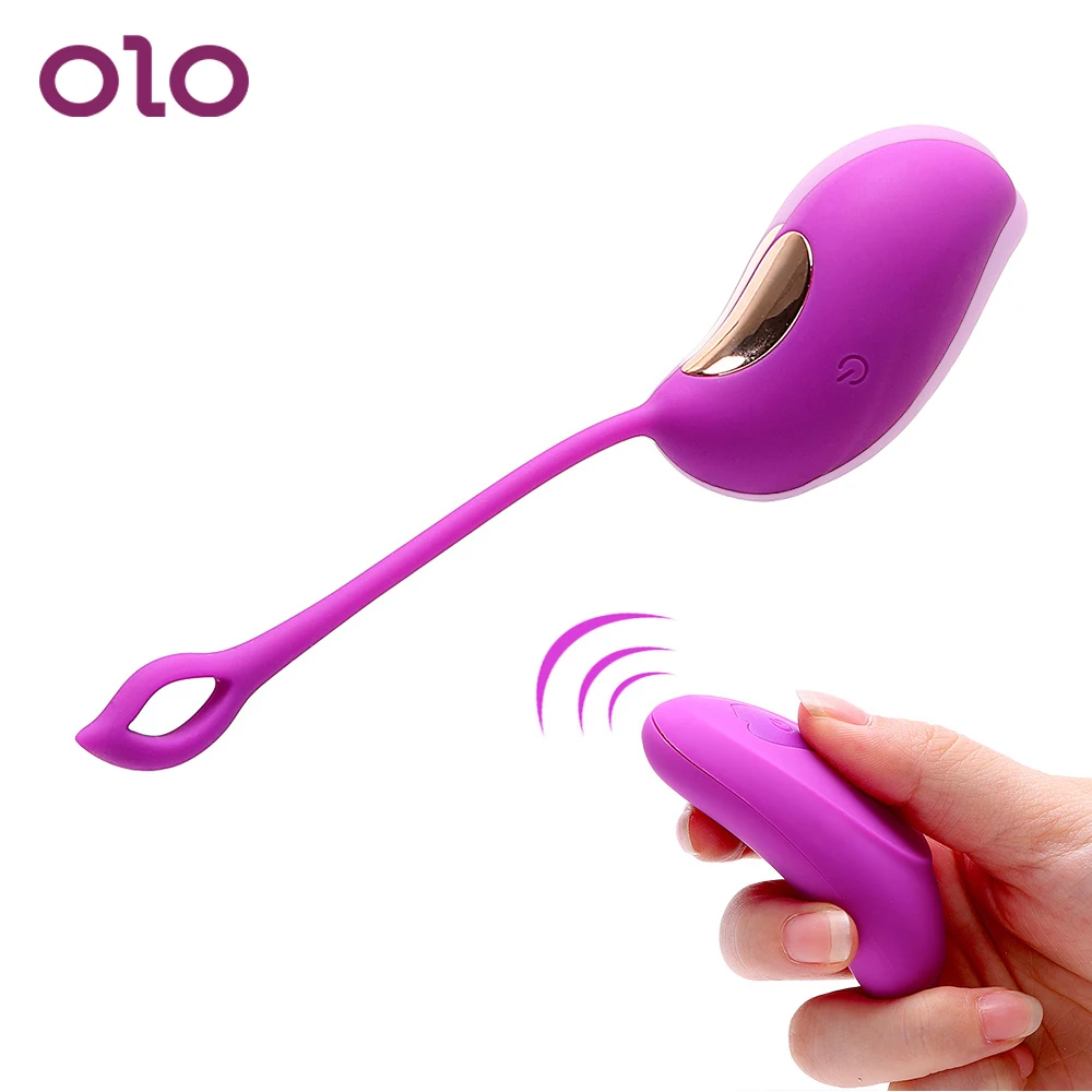 OLO USB перезаряжаемое вагинальное плотное Упражнение вибрирующее яйцо