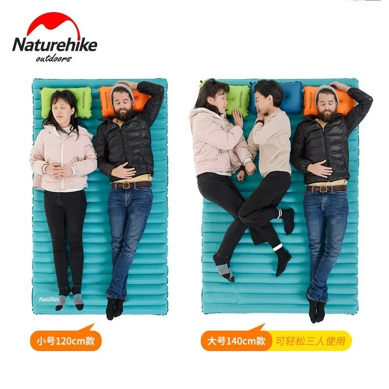 Naturehike 2 3 человека Открытый 200x120/140x9 5 см Коврик для кемпинга ТПУ надувной матрас