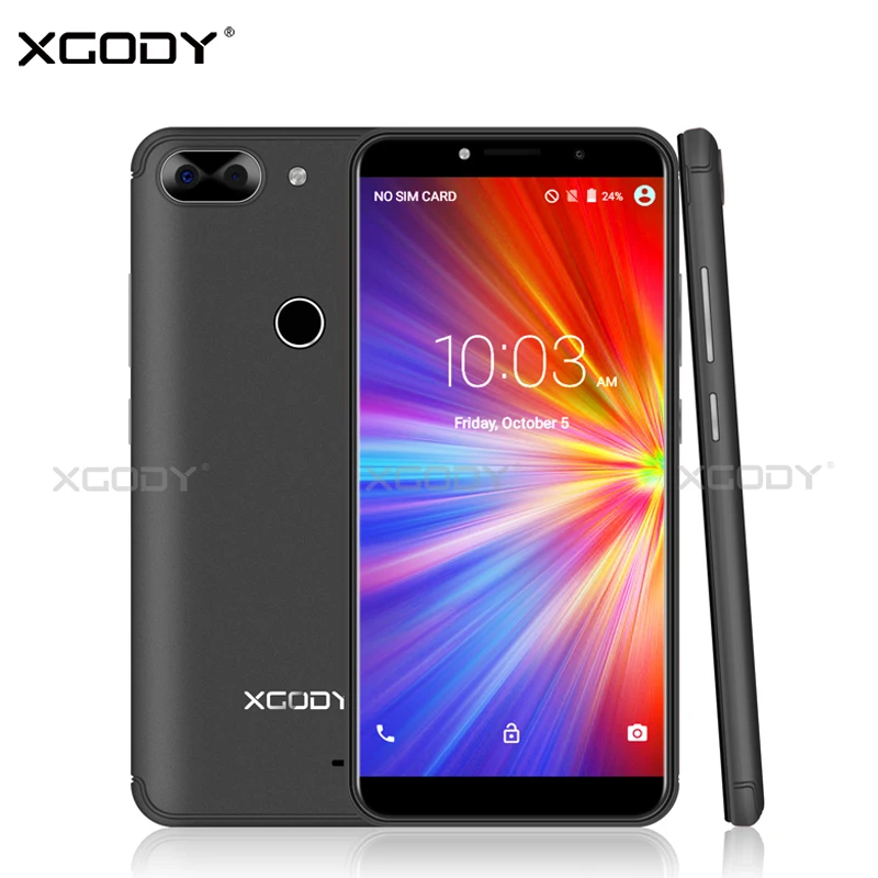 XGODY D27 3G 5.5 Inch 18:9 Smartphone Android 7.0 Dual Sim Full Screen Mobile Phone 1GB RAM 8GB ROM Quad Core 2500mAh Cellphone