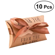 10 Uds suministros de boda cajas de dulces papel artesanal vintage cajas de dulces de caramelo Cajas de Regalo caja de almacenamiento