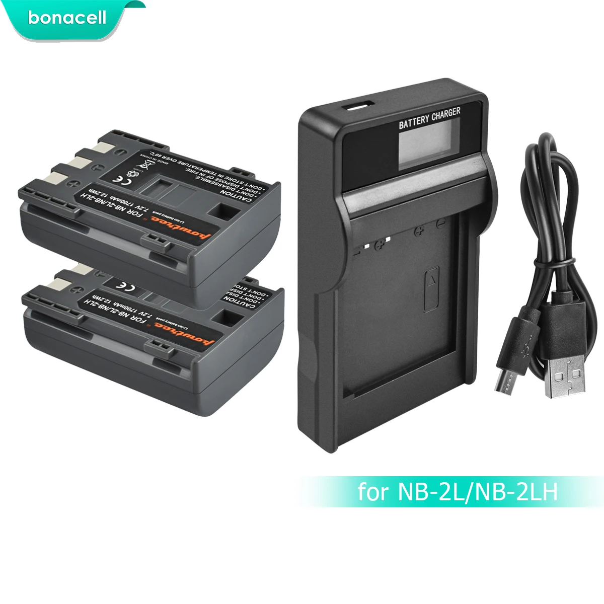 Bonacell 1700 мАч NB 2L NB2L 2LH NB2LH батарея для цифровой камеры Canon Rebel XT XTi 350D 400D G9 G7 S80 S70S30