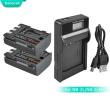 Bonacell 1700 мАч NB-2L NB2L NB-2LH NB 2LH NB2LH цифровой Камера Батарея для Canon Rebel XT XTi 350D 400D G9 G7 S80 S70S30 L10