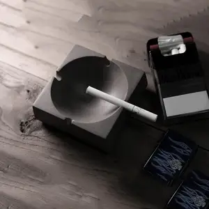 Горячая многоугольная силиконовая формы для искусства пепельница цемент бетонная пепельница террасированная пластина для хранения гипсовый клей смола цветочный горшок силиконовая форма - изображение