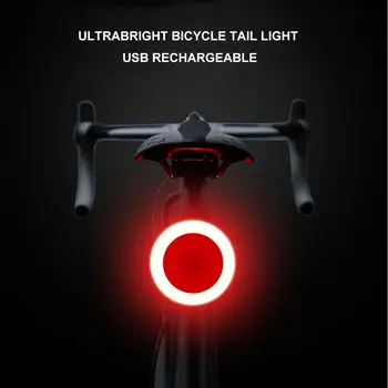 

Super Bright Bicycle Cycling Bike Rear Back Tail Light Lamp USB Rechargeable COB