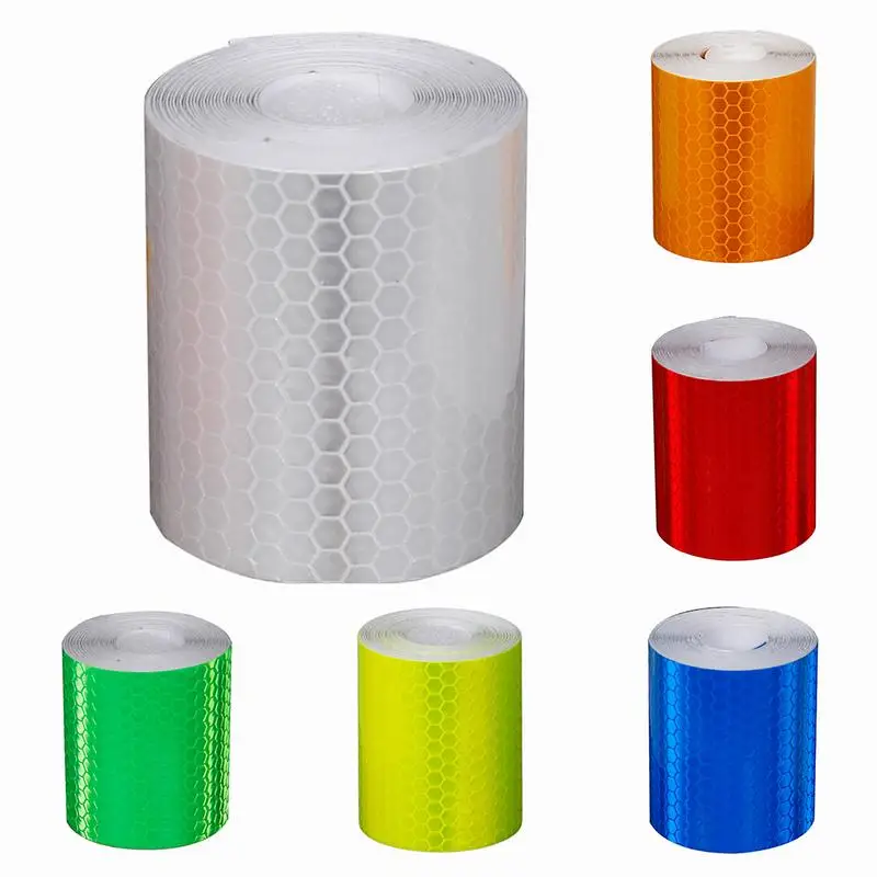 5cm x 3m reflectante calcomanías para bicicleta cinta adhesiva para seguridad en bicicleta blanco, rojo, amarillo, azul o naranja verde reflectante bicicleta pegatinas|Adhesivos de bicicleta| - AliExpress