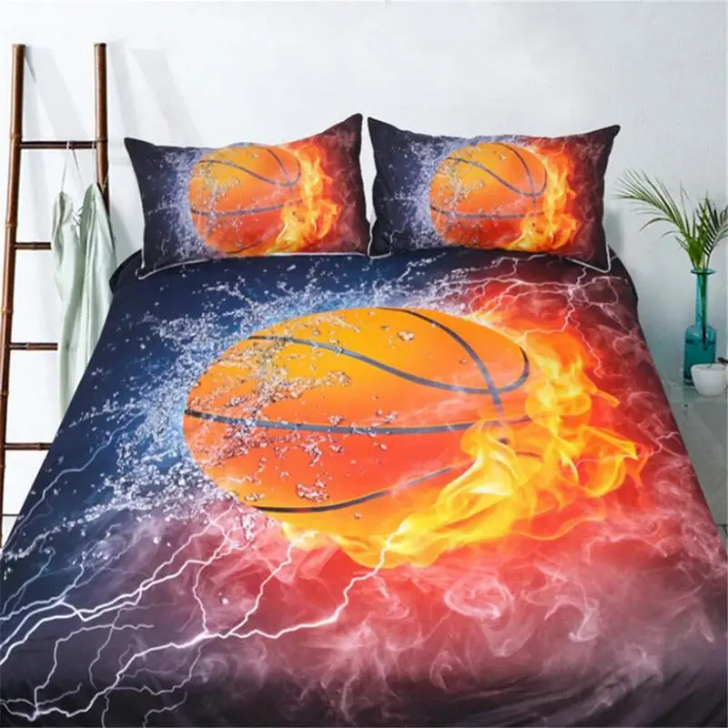 

3D Men Favorite Sport Basketball Design Home Textile Bedding Duvet Cover Set