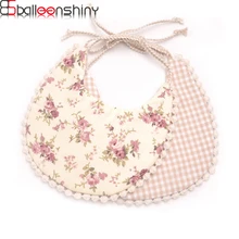 BalleenShiny Детские хлопковые двухслойные нагрудники милый розовый Мультфильм Слюна полотенце для маленьких девочек и мальчиков Отрыжка Одежда малышей Кормление Babador