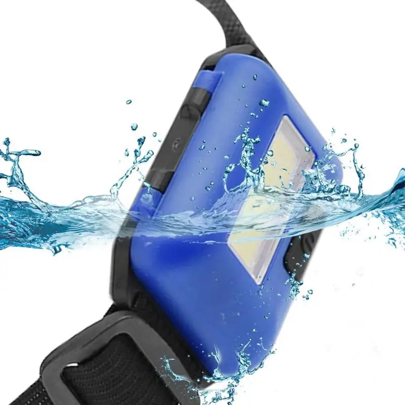 

3 Modes Waterproof COB LED Flashlight Outdoors Headlight Headlamp Torch Emergency Lantern for Outdoor Activities AAA Battery