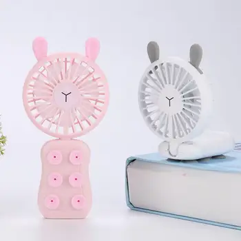 

Cute Handheld Fan Mini Rechargeable Portable Small Electric Fan Student Office Desktop Hand Holding USB Fan