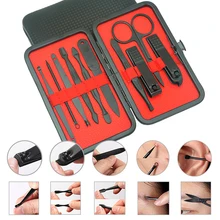 Meisha 10 в 1 профессиональный набор инструментов для дизайна ногтей пинцет ушные палочки ножницы для макияжа педикюр маникюрные инструменты комплект ножниц для ногтей HE0009