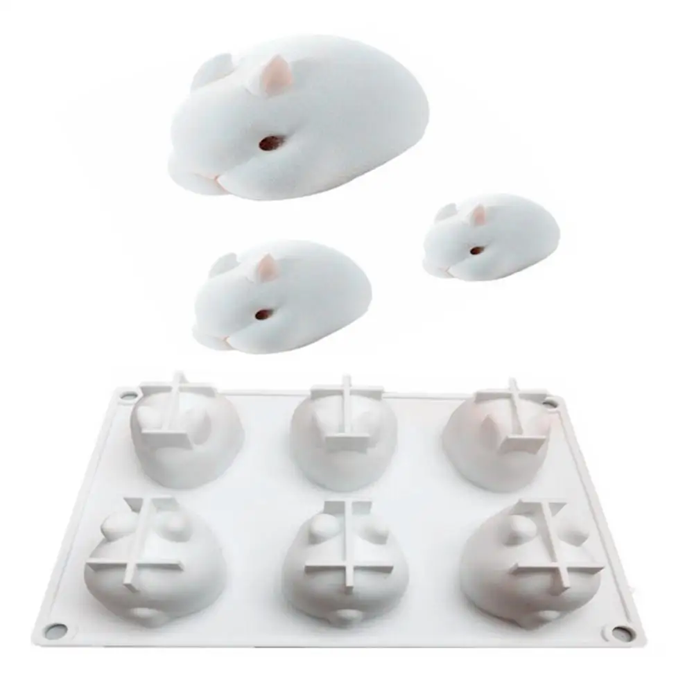 

Silicone 3D Rabbit Cake Mold Mousse Dessert Maker Pastry Decorating Bakeware New