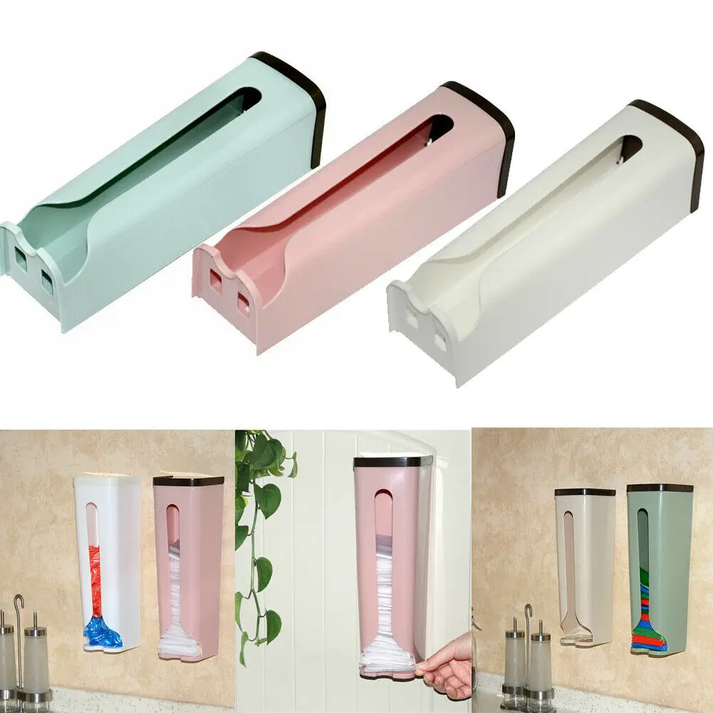 Wall hanging garbage bag box Home Grocery Bag Holder Wall Mount Storage