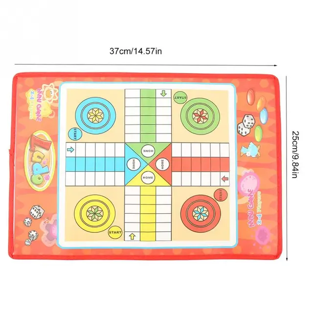 Kids Classic Flight Chess Game Ludo Chess Game Family Party Children Fun Board Game Toys Educational Toys For Children Fun Gifts 5