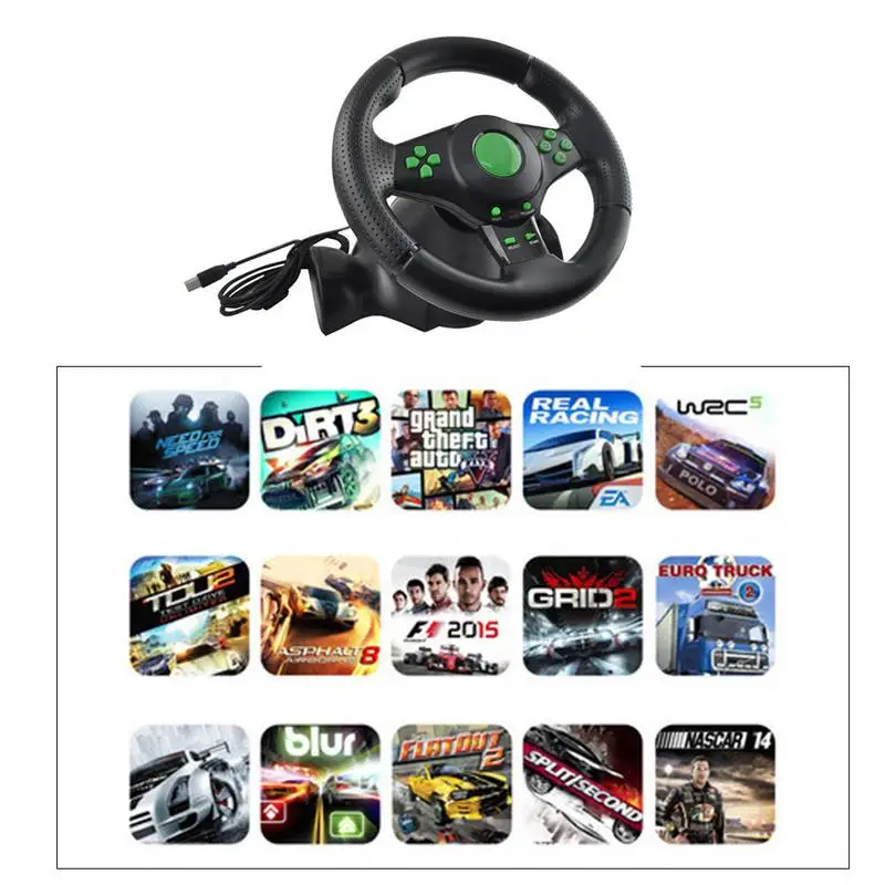 Автомобильный гоночный Игровой руль геймпад 180 градусов для XBOX 360/для PS3/PS4/ПК