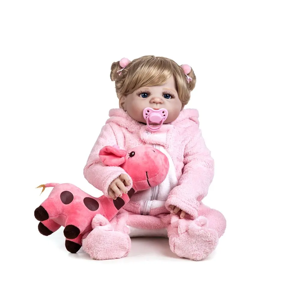 

BM0056 Funny Soft Body Silicone Lifelike Dress Reborn Baby Doll Toy Clothes Set For Girls Early Education Toys
