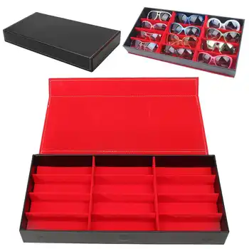 

12 Grid Sunglasses Storage Box Organizer Glasses Display Case Stand Holder Eyewear Eyeglasses Box Sunglasses Case