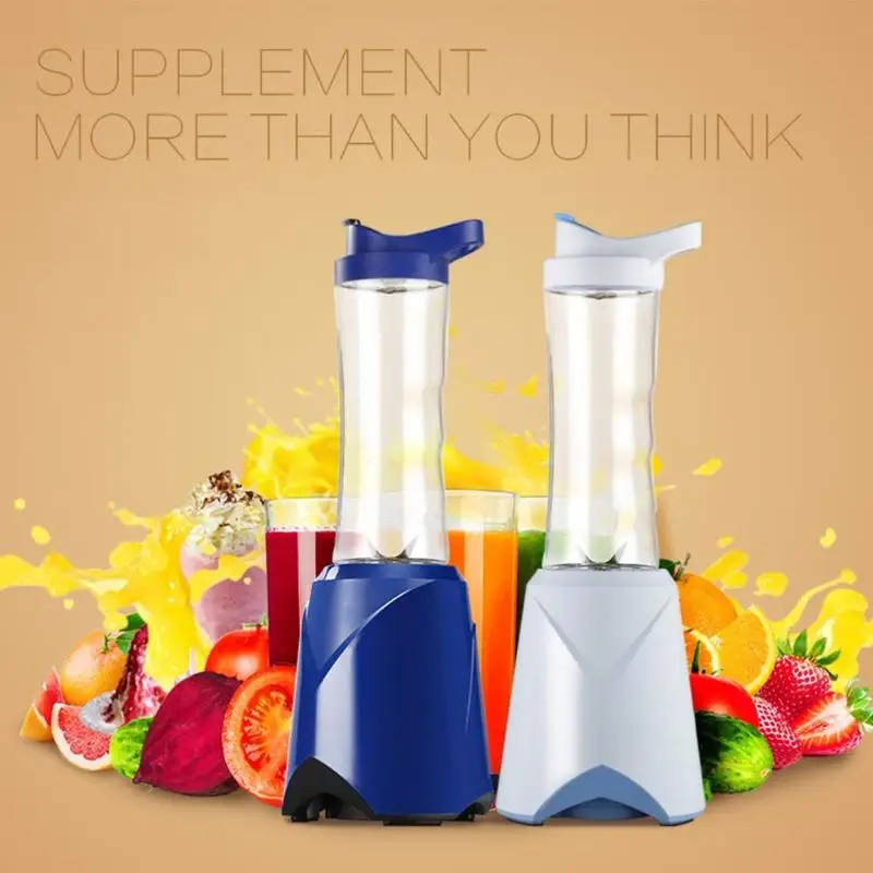 

EU 250W 600ml 4 Blades Multi-function Portable Electric Juicer Blender Fruit Milkshake Mixer Food Grinder Juice Maker Machine