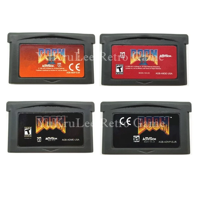 

Video Game Cartridge Card Doom Series for 32 Bit Game Console US/EU General Version English Language