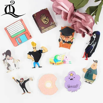 

TQ 1PCS MIX COOL Robot Cartoon Icons on The Pin Kawaii Icon Badge Bacges on Backpack Badges for Clothing Acrylic Badges Z20