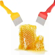 Вилка для меда нож инструмент пчеловода с красным и желтым 21-Needle honey Comb Лопата скребок