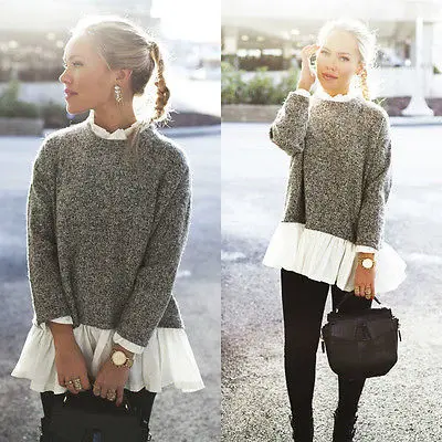 

Women Casual Blouse Long Sleeve Cardigan Knit Knitwear Sweater Coat Outwear Tops