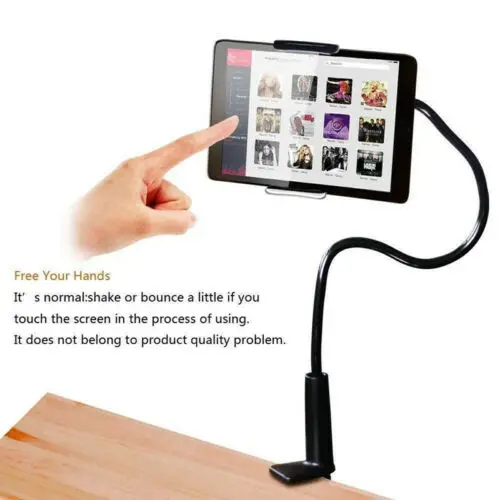 Держатель подставка гусиная шея 360 для планшета ipad Kindle CA|Подставки хранения и