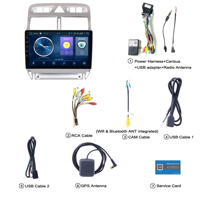 Cheap Android 8.1 Car DVD Video Player GPS Navigation Multimedia For peugeot 307 Radio 2004-2013 1
