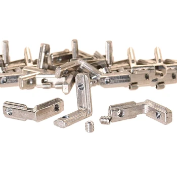 

20Pcs T Slot L-Shape Interior Inside Corner Connector Joint Bracket With Screws 3030 Series Slot 8Mm For Aluminum Extrusion Pr
