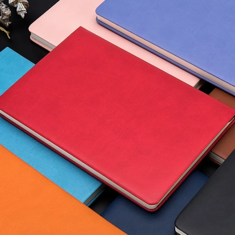 

Leather A5 Notebook School Business Solid Color Sketchbook For Drawing Bullet Journal Weekly Diary Planner Stationery 016017